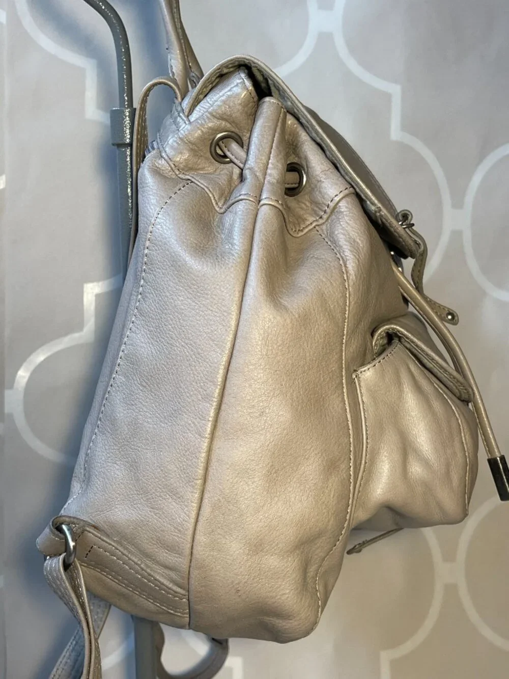 Lancaster Paris Leather Backpack | Made in France | Genuine Leather